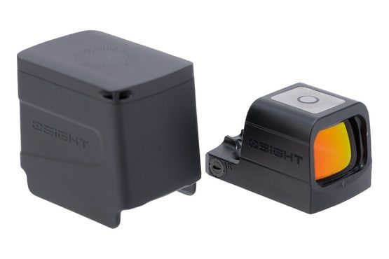 Olight OSIGHT S Multi Reticle Enclosed Red Dot Sight has a charging cover